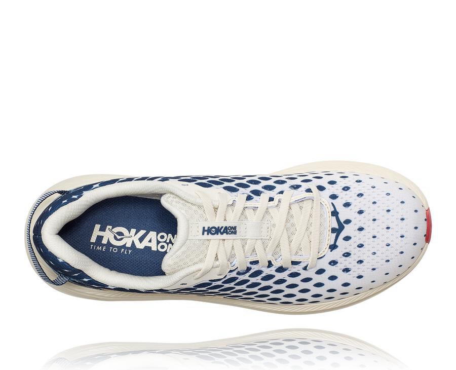 Tenis Hoka One One Hombre Blancos/Azules - Rincon 2 - UJIR54730